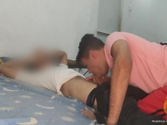 Deep Throating the Security Guard