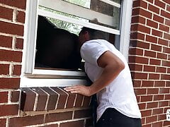 Bruno Cartella Sneaks Around Ty Shine's House Peeks Through The Window As Ty Does Some Calisthenics - Reality Dudes