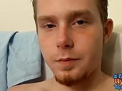Straight twink Billy fucks pocket pussy before cumming solo