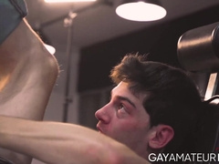 Sexy Edward Terrant spread his legs on the barber chair for a deep missionary fuck by