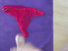 Cum on Neighbor HOT Red Thong