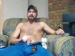 Daddy in Jeans Jerk Off on Webcam