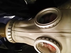 gasmask and rubber fun