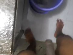 Extremely Hot Boy Masterbating in the Bathroom During Washing Clothes
