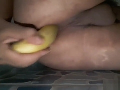 Masturbation Ass Femboy With A Banana