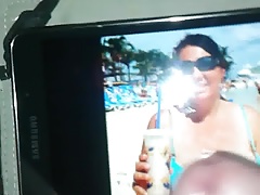 BBW Danish MILF Tina Gets Spunky Cum Tribute