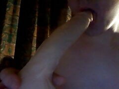 Sucking my Dildo