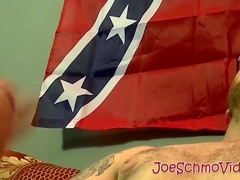 Amateur with glasses masturbates and sucked by mature gay