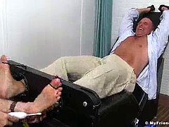 Sebastian tickle, bondage tickle orgasm, man sock