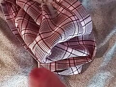Fit Hung British Twinks shoot fucking HUGE Loads onto slutty Pink School Skirt