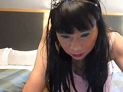 Asia in rosy Babydoll