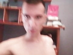 Doing a front split naked