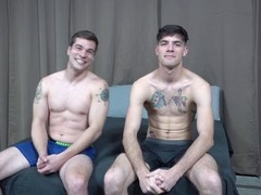 Muscular ActiveDuty hunks moan loudly during rough action!