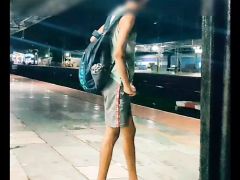 Train nude public