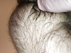Fatfucker self fists and fucks his own ass with a big dildo