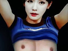 g idle miyeon roll up t-shirt cum tribute