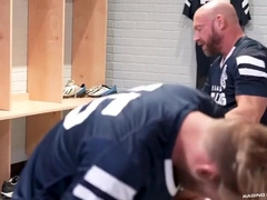 Scrum 1 Locker Room Threesome With Suggest Model