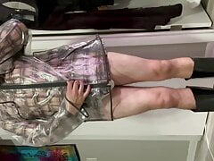 Layering multiple plastic raincoats and bondage