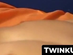 TwinkUndie.com - Smooth pantie lover's hard cock rub and intense jerk off