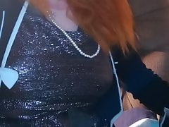 Ms head stroking her girlcock