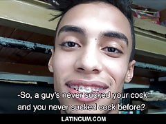 Young Amateur Latino Boy With Braces Fucked For Cash