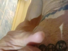 Moist foreskin close-up of raw uncircumcised fuckpole/Handsfree urinating/ Peeing movie