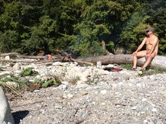 uncut nudist dude in the wild