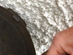 Uncut cock with cum