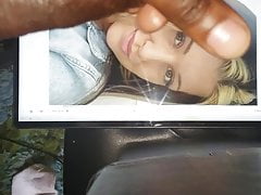 Cum tribute to user's coworker Samantha