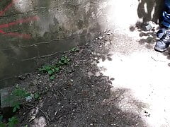 outdoor display drill on small wall