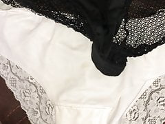 Frotting with a friend with our wifes panties knickers