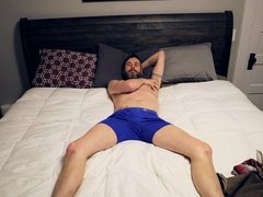 Xxl Bone Dad Loving himself in Sofa