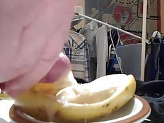 My banana cum, with my cum