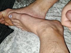 Stroking my fat little cock