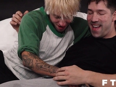 FTM Boys Austin Hard-ons needs a big uncircumcised beef whistle to open up his bonus slot