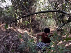 He was snooping on me when I was tugging in the thicket, I romped him rock-hard