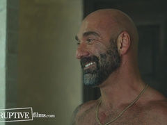 Step-Dad Observes Son-In-Law Jack Off, Entices Him in Douche