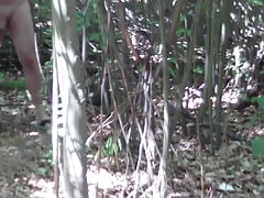 Naked hiking