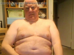 dad pops on webcam