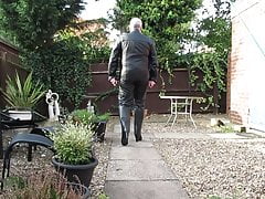 Walking in leather and boots