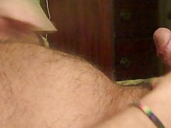 This oral Daddy Bear jerking off.