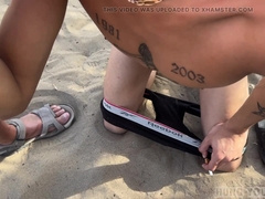 YOUNG TWUNK'S FIRST-EVER TIME IN GRAN CANARIA SAND DUNES CRUISING