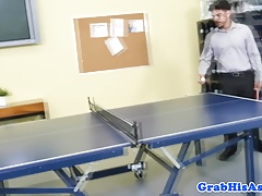 Office newguy trio fucked and facialized