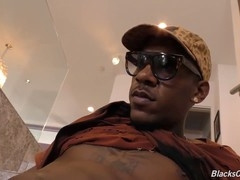 Blond twink pounded intensely by ebony gay guy