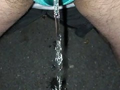 Green panty pissing ... Part 3