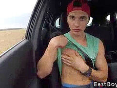 Jared Shaw's Outdoor Casting in Prague Leads to Muscled Hunk Jerking Off