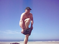 lilian77 chastity belt in the beach 2016