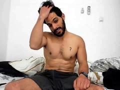 Hairy muscle hunk Sorddsix goes solo with a steamy self-handjob