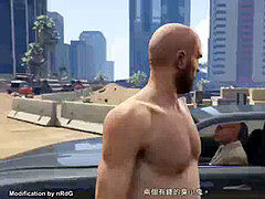 GTA5 nude Franklin, Michael & Trevor for Story Mode