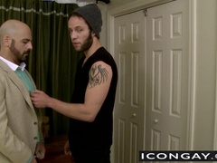 Wolf Hudson loves licking the tight hairy ass of Adam Russo